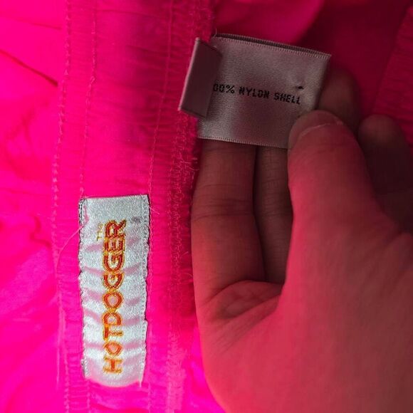 Hotdogger Vintage 80s Neon Pink Windbreaker Pants - Picture 4 of 4